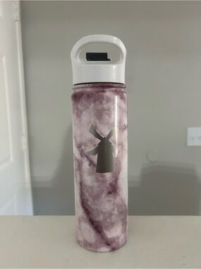 Dutch Bros Marbled Purple Insulated Bottle with White Lid